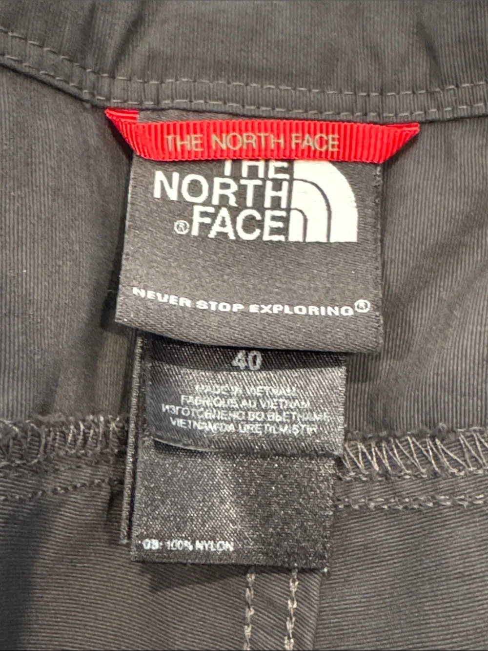 The North Face Men's Charcoal Cargo Pants Men’s 40
